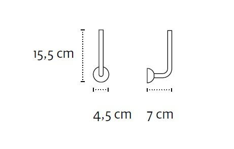 Държач за тоалетна хартия Classic прав 5409