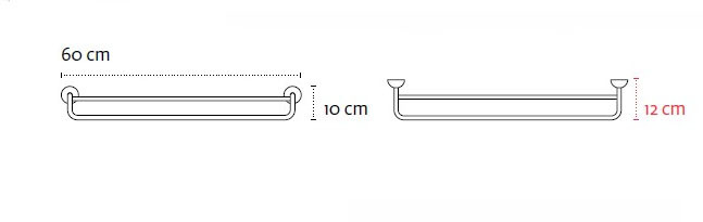 Двоен хавлийник 60см Classic 5262