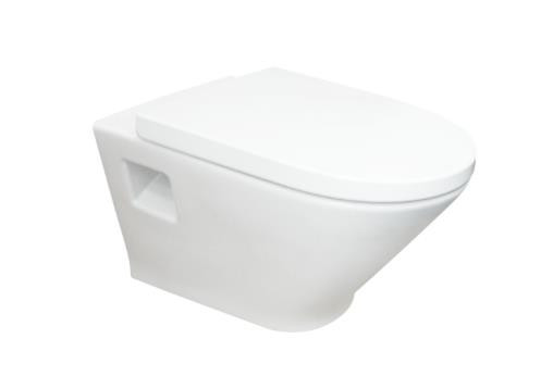 Конзолна тоалетна чиния Gap Clean Rim A3460N7000 с капак плавно затваряне 