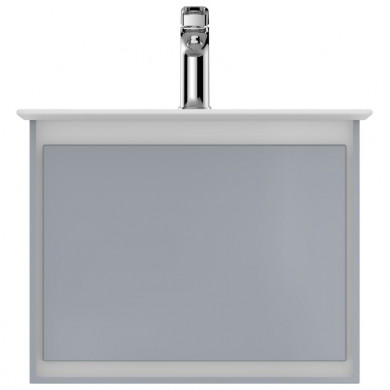 Шкаф за мивка 50 см светлосив лак+бял лак Connect Air E0817EQ