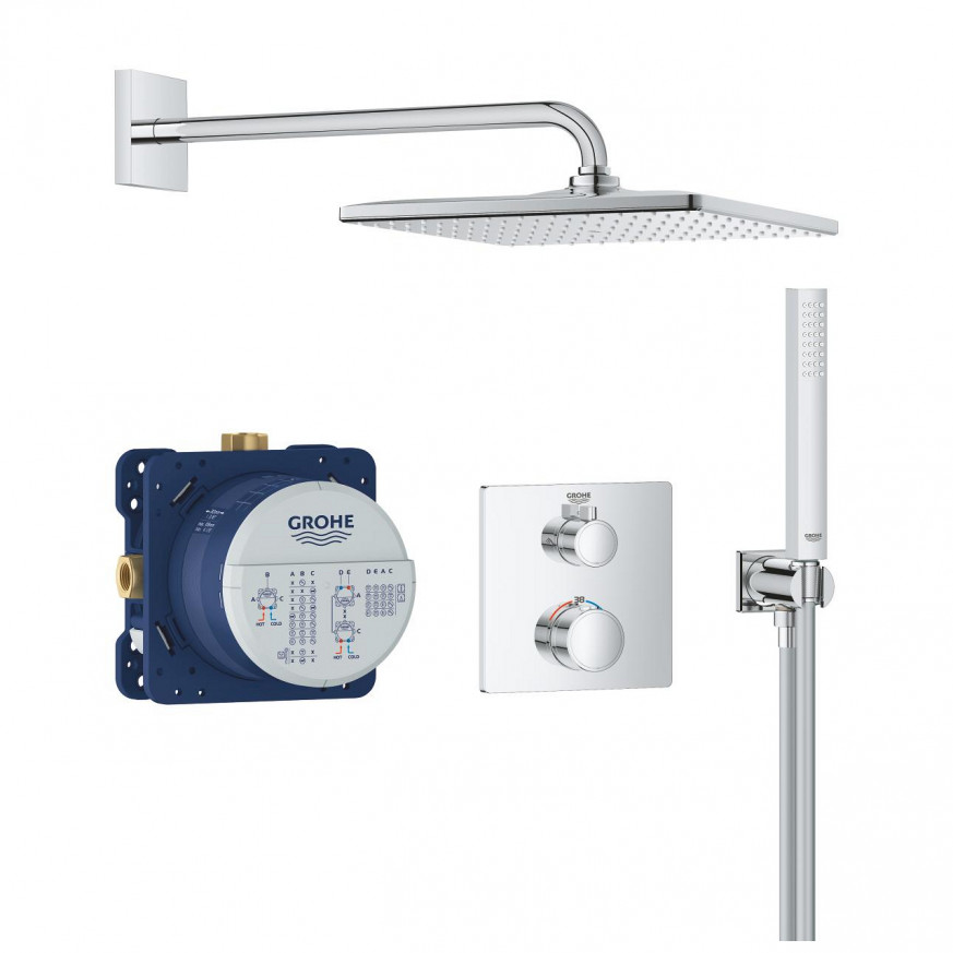 Душ гарнитура Grohtherm с Rainshower Mono 310 Cube