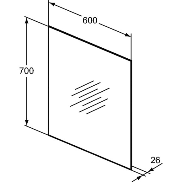 Огледало Mid Ambient 60/70 T3278BH