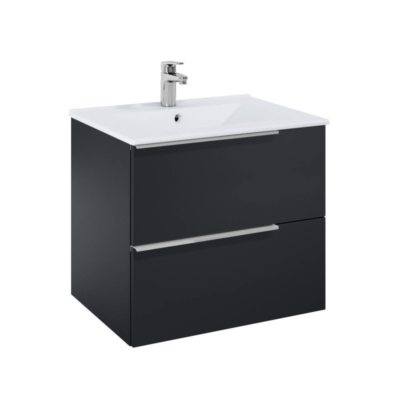 Долен шкаф с мивка Elegant 60cm черен мат