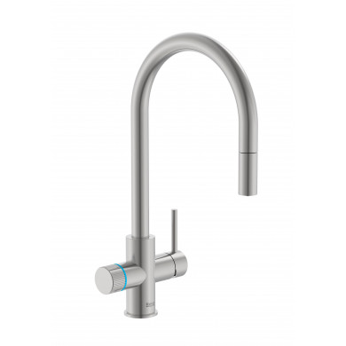 Смесител за кухня Aquafy2 изхода Stainless Steel Finish неръждаема стомана