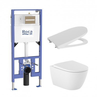 КОМПЛЕКТ ONA RIMLESS БЯЛА МАТ И СТРУКТУРА DUPLO ПО ИЗБОР