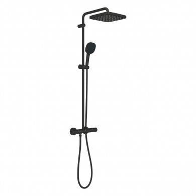 Душ система с термостат Tempesta 250 Cube matte black
