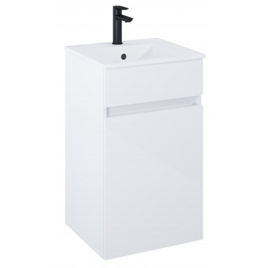 Шкаф с мивка  Unik N-Cube 45см glossy white