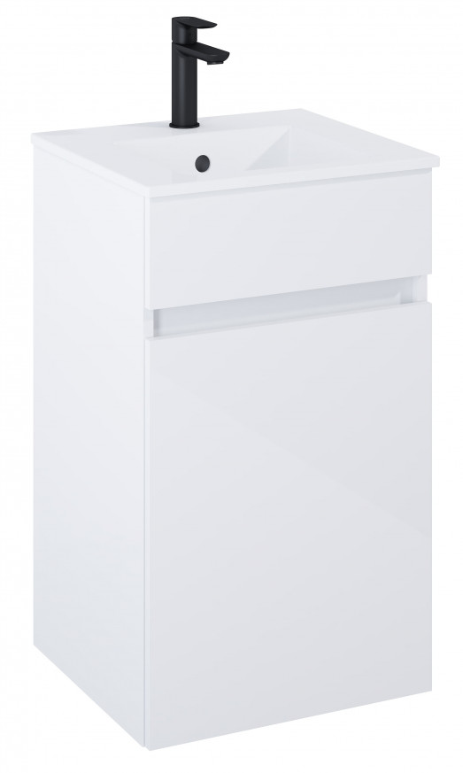 Шкаф с мивка  Unik N-Cube 45см glossy white
