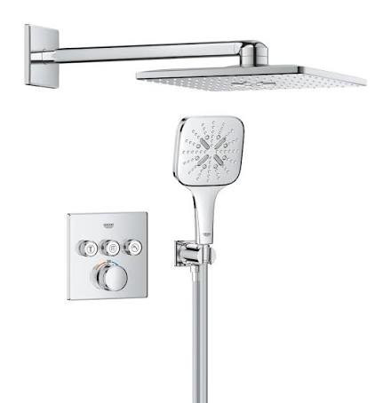 Grohtherm SmartControl 310 Cube, душ система с 3 извода