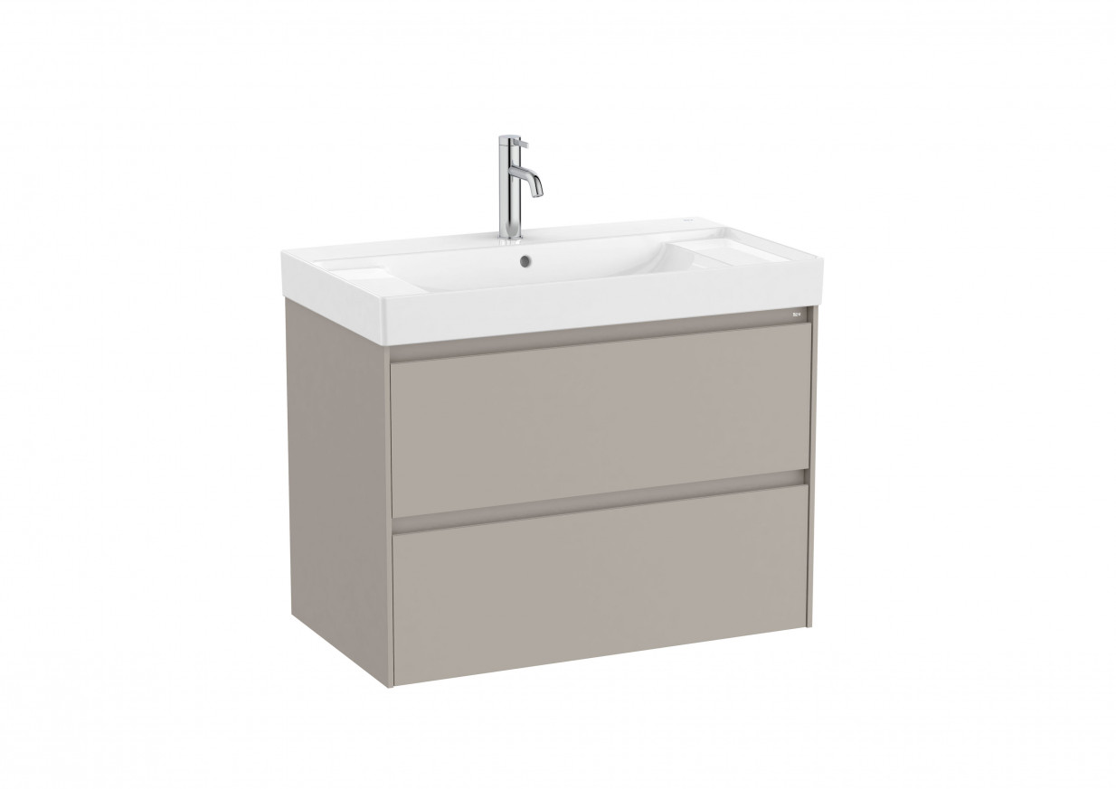 Долен шкаф Ona с две чекмеджета 80см sand grey