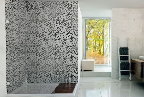 Колекция за баня Calacatta White 25x75 Гланц