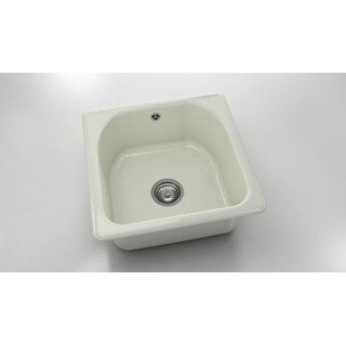 Единична мивка 51х51 см от полимермрамор 208