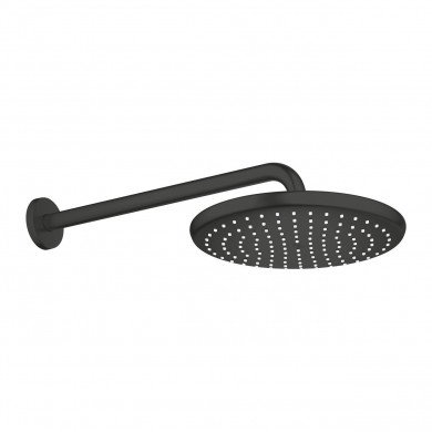 Комплект с душ глава Tempesta 250   380 mm, 1 струя matte black