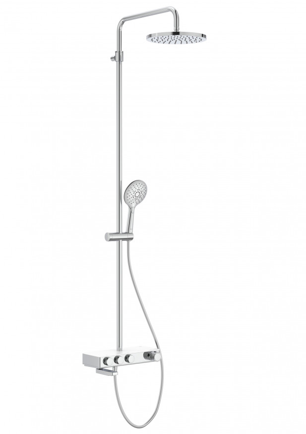 Душ система Index-T Switch термостатична 3-пътна с чучур