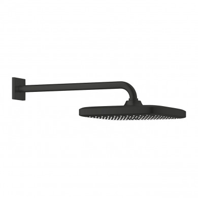 Комплект с душ глава Tempesta 250 Cube  380 mm, 1 струя matte black