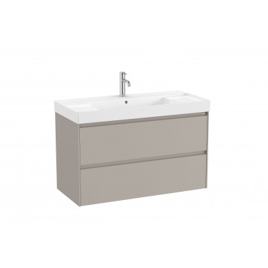 Долен шкаф Ona с две чекмеджета 100см sand grey