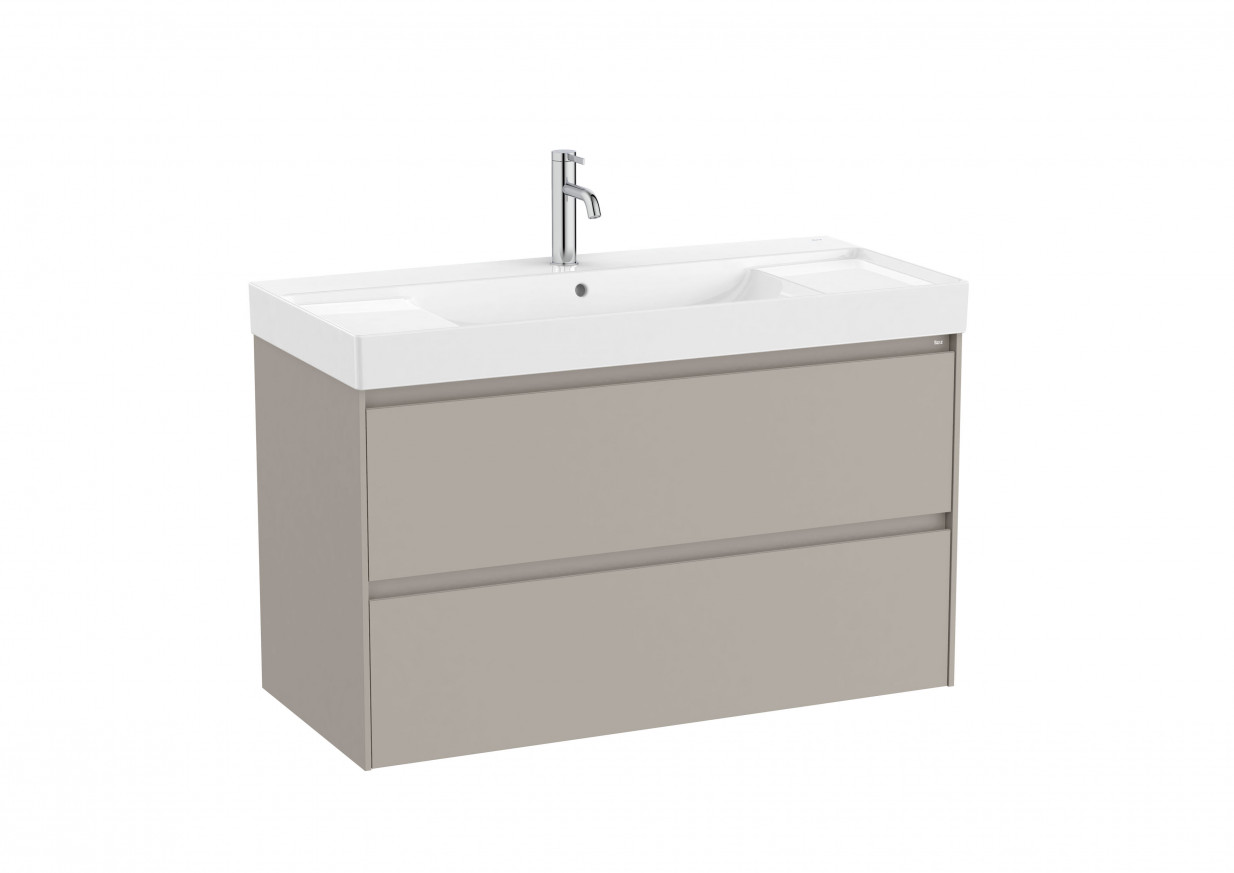 Долен шкаф Ona с две чекмеджета 100см sand grey