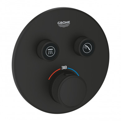 Термостат за вграждане за вана душ Grohtherm SmartControl  phantom black