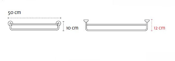 Двоен хавлийник 50см Classic 5252