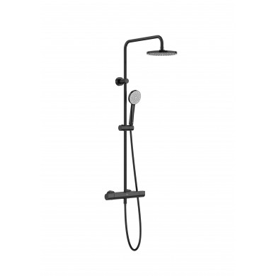 Душ система с термостат EVEN-T Round titanium black ROCA Even-T
