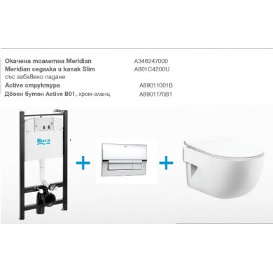Промо комплект 4в1 Структура Active и тоалетна Meridian