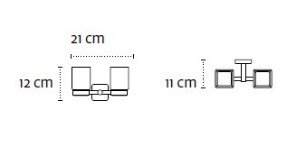 Двоен държач с чаши Quattro 4855