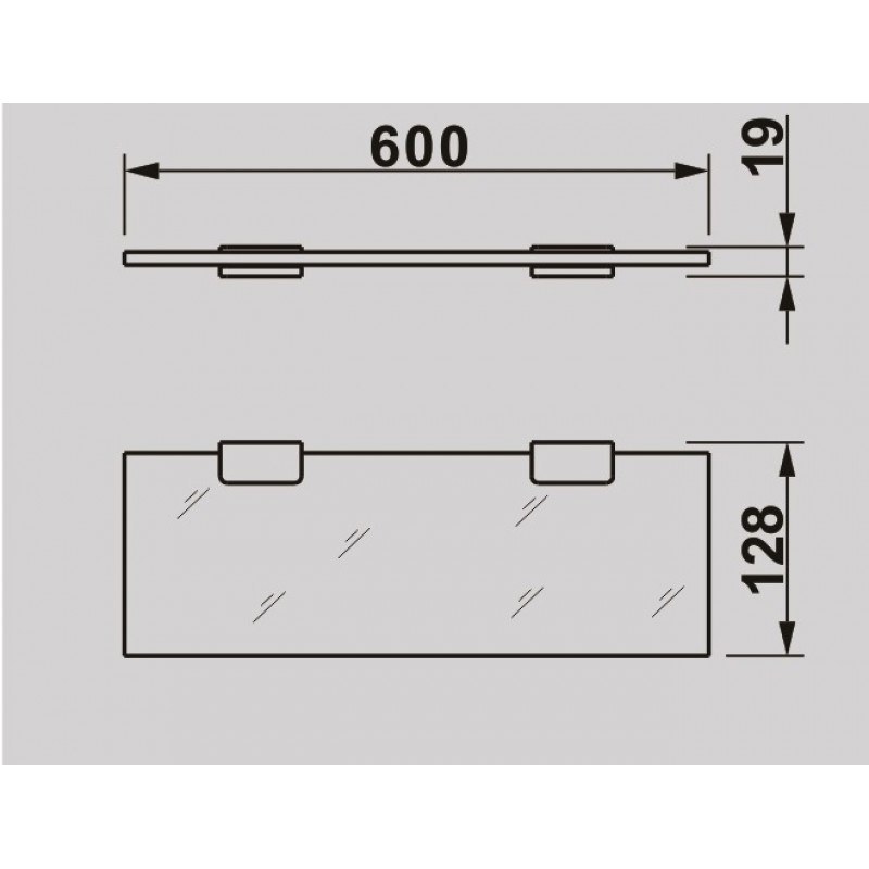 Полица 60см Ерин ICA 2591
