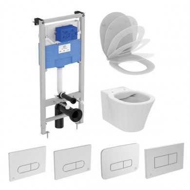 WC комплект за вграждане Connect Air Rimless+ R052501