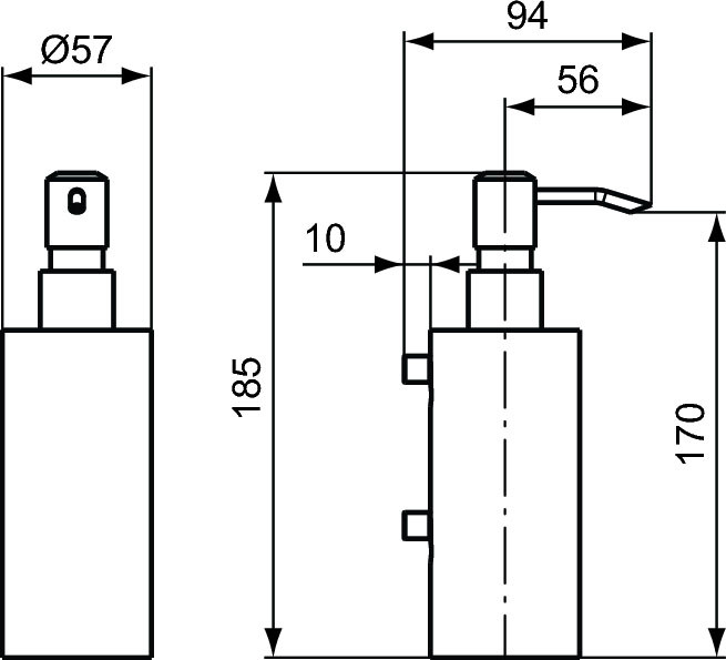 Метален дозатор за течен сапун Connect A9154AA