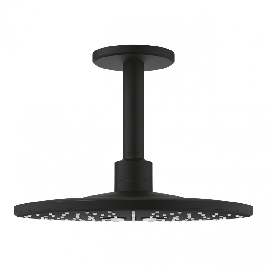 Комплект душ пита към таван Rainshower SmartActive 310 142 mm, 2 струи phantom black
