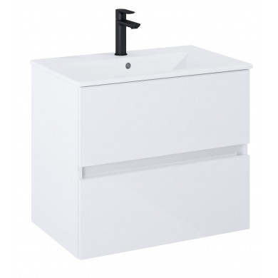 Шкаф с мивка Unik N-Cube 65см glossy white