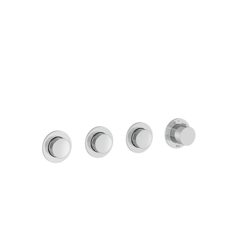 Термостатен смесител за вграждане за душ 3 изхода T-Multi Switch