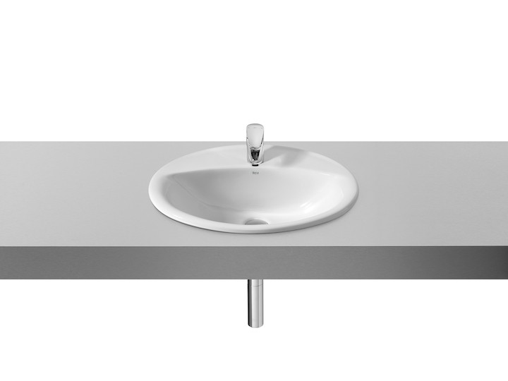 Порцеланов умивалник Aloa 56см за вграждане в плот A327865000