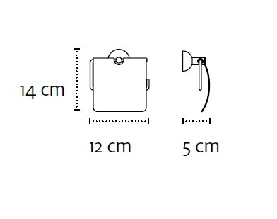 Държач за тоалетна хартия Classic с капак 5403
