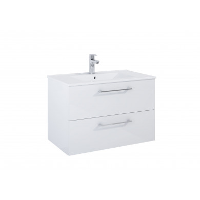 ДОЛЕН ШКАФ С МИВКА ROMA PLUS 80 см glossy white