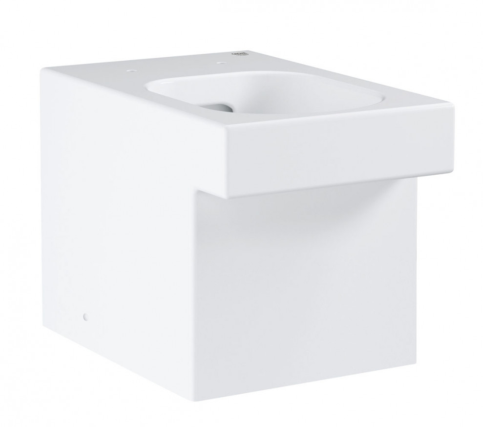 Стояща тоалетна чиния Cube Ceramic плътно до стена 3948500H с Pure Guard