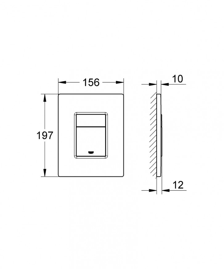Бутон за WC Skate Cosmopolitan хром 38732000
