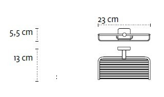 Двойна сапунерка мрежа Quattro 4304