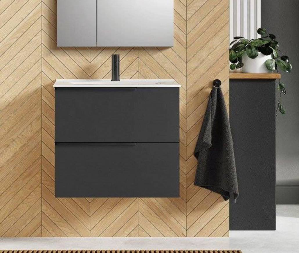 Долен шкаф с мивка Elegant 60cm антрацит мат