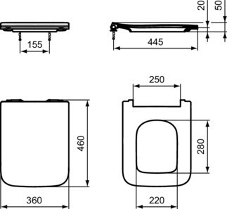 Промо WC комплект за вграждане Blend Cube R052401