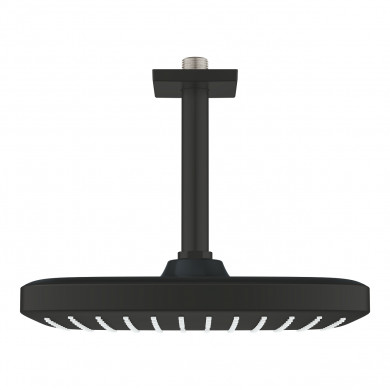Комплект душ глава към тавана Tempesta 250 Cube  142 mm matte black