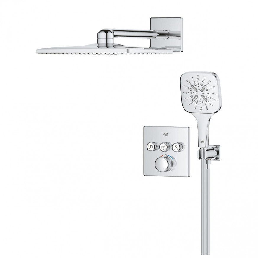 Душ система с 3 извода Grohtherm SmartControl Cube 