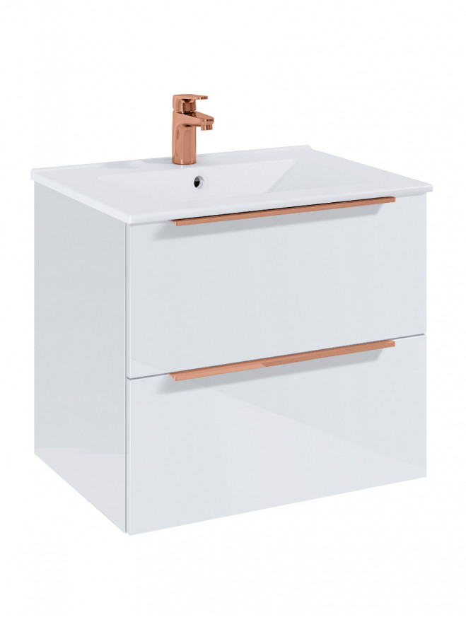 Долен шкаф с мивка Elegant 60cm бял