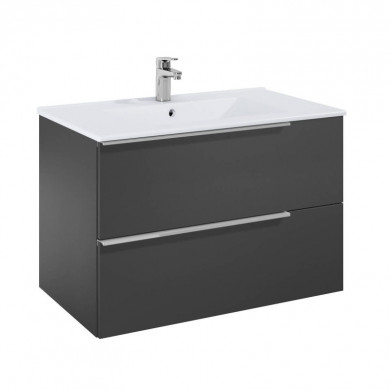 Долен шкаф с мивка Elegant 80cm антрацит мат