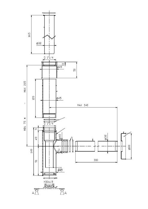 Бутилков сифон Totem A506403110