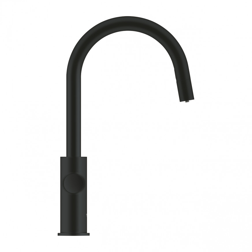 Комплект GROHE Blue Home  с C-чучур с издърпващ се аератор velvet black