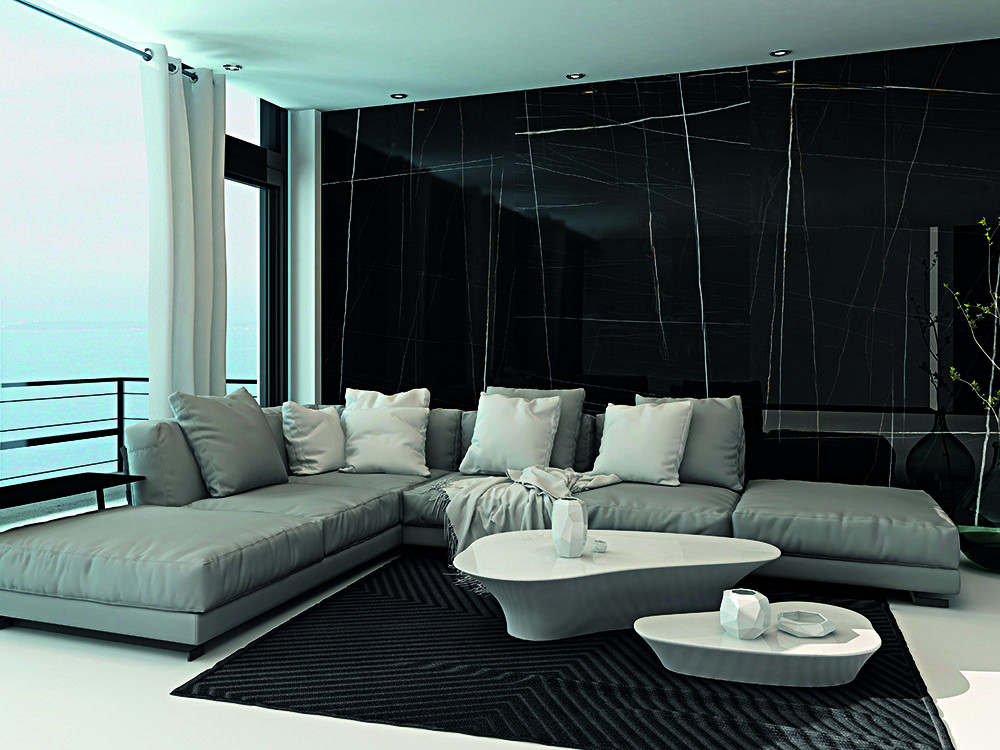 Гранитогрес 60х120 Sahara Noir Black mat