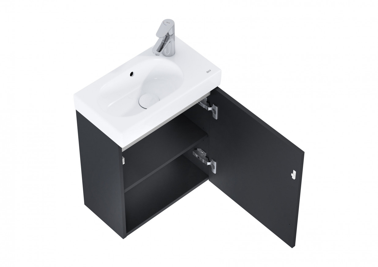 Шкаф с мивка Unik Mini N, 45 см matt black