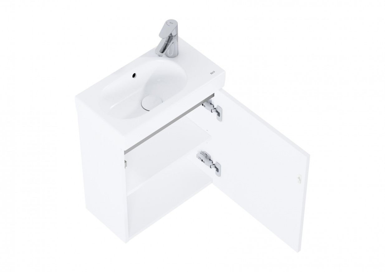 Шкаф с мивка Unik Mini N, 45 см  gloss white