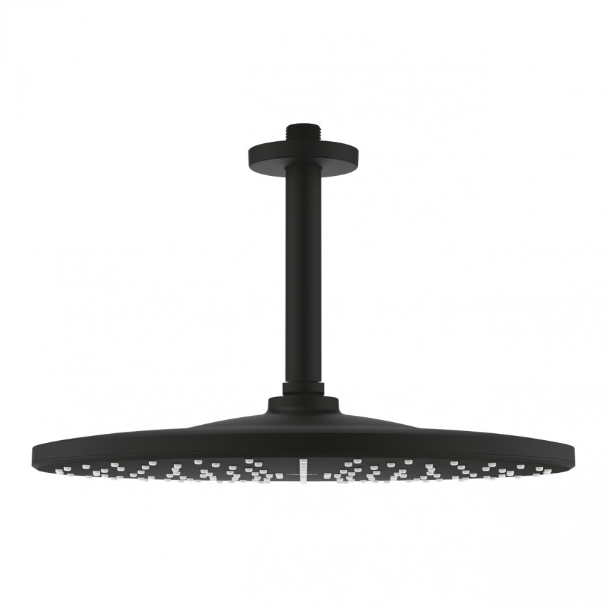 Комплект душ глава към тавана Rainshower Mono 310 142 mm phantom black